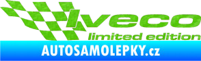 Samolepka Iveco limited edition levá 3D karbon zelený kawasaki