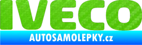 Samolepka Iveco 3D karbon zelený kawasaki