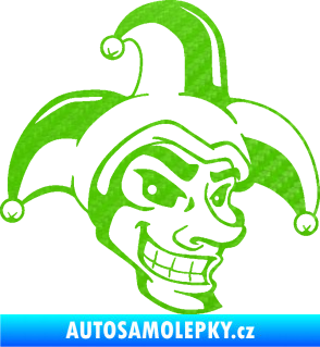 Samolepka Joker 001 pravá 3D karbon zelený kawasaki