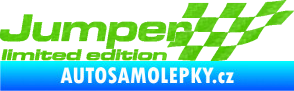 Samolepka Jumper limited edition pravá 3D karbon zelený kawasaki