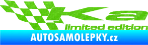 Samolepka Ka limited edition levá 3D karbon zelený kawasaki