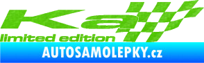 Samolepka Ka limited edition pravá 3D karbon zelený kawasaki