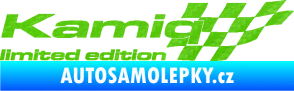 Samolepka Kamiq limited edition pravá 3D karbon zelený kawasaki