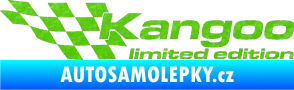 Samolepka Kangoo limited edition levá 3D karbon zelený kawasaki