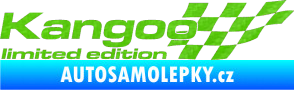 Samolepka Kangoo limited edition pravá 3D karbon zelený kawasaki