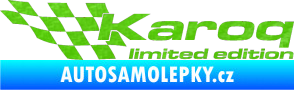 Samolepka Karoq limited edition levá 3D karbon zelený kawasaki