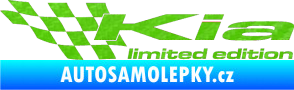 Samolepka Kia limited edition levá 3D karbon zelený kawasaki