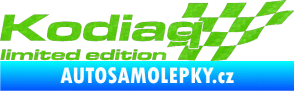 Samolepka Kodiaq limited edition pravá 3D karbon zelený kawasaki