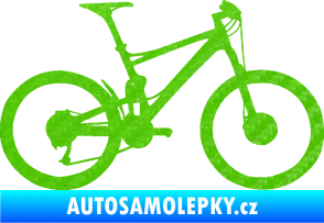 Samolepka Kolo 001 pravá - (horské kolo) 3D karbon zelený kawasaki