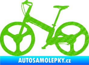Samolepka Kolo 002 levá 3D karbon zelený kawasaki