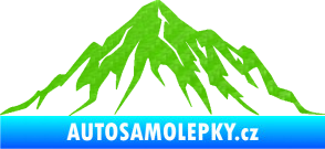 Samolepka Krajina hory 010 pravá 3D karbon zelený kawasaki