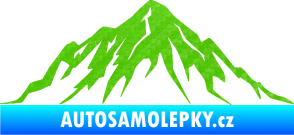 Samolepka Krajina hory 010 levá 3D karbon zelený kawasaki