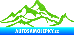 Samolepka Krajina hory 017 pravá 3D karbon zelený kawasaki
