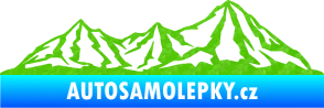 Samolepka Krajina hory 019 pravá 3D karbon zelený kawasaki