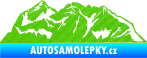 Samolepka Krajina hory 024 pravá 3D karbon zelený kawasaki