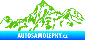 Samolepka Krajina hory 025 levá 3D karbon zelený kawasaki