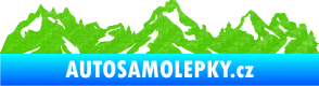 Samolepka Krajina hory 034 levá 3D karbon zelený kawasaki