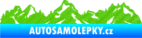 Samolepka Krajina hory 034 pravá 3D karbon zelený kawasaki
