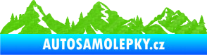 Samolepka Krajina hory 035 pravá 3D karbon zelený kawasaki