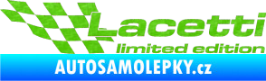 Samolepka Lacetti limited edition levá 3D karbon zelený kawasaki