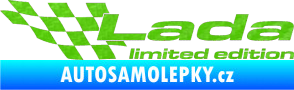 Samolepka Lada limited edition levá 3D karbon zelený kawasaki