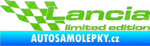 Samolepka Lancia limited edition levá 3D karbon zelený kawasaki