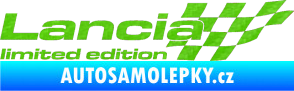 Samolepka Lancia limited edition pravá 3D karbon zelený kawasaki