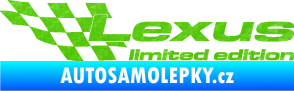Samolepka Lexus limited edition levá 3D karbon zelený kawasaki
