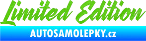 Samolepka Limited edition 003 3D karbon zelený kawasaki