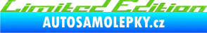 Samolepka Limited edition 009 3D karbon zelený kawasaki