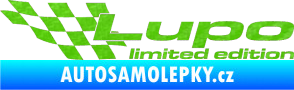 Samolepka Lupo limited edition levá 3D karbon zelený kawasaki