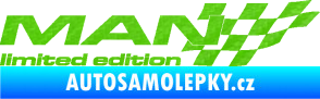 Samolepka MAN limited edition pravá 3D karbon zelený kawasaki