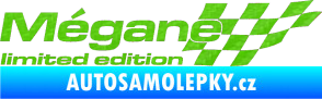 Samolepka Mégane limited edition pravá 3D karbon zelený kawasaki