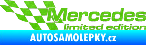 Samolepka Mercedes limited edition levá 3D karbon zelený kawasaki