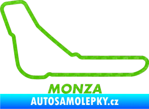 Samolepka Okruh Monza 3D karbon zelený kawasaki