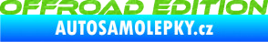 Samolepka Offroad edition 001 nápis 3D karbon zelený kawasaki