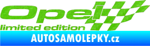 Samolepka Opel limited edition pravá 3D karbon zelený kawasaki