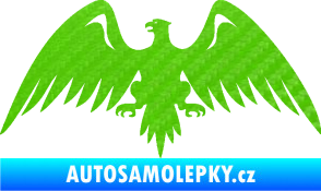 Samolepka Orlice 003 levá 3D karbon zelený kawasaki