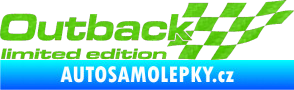 Samolepka Outback limited edition pravá 3D karbon zelený kawasaki