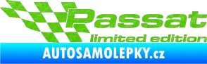 Samolepka Passat limited edition levá 3D karbon zelený kawasaki