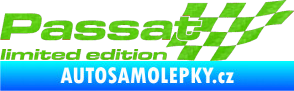 Samolepka Passat limited edition pravá 3D karbon zelený kawasaki
