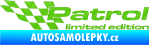 Samolepka Patrol limited edition levá 3D karbon zelený kawasaki
