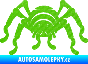 Samolepka Pavouk 018 3D karbon zelený kawasaki