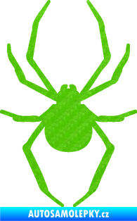 Samolepka Pavouk 021 3D karbon zelený kawasaki