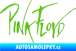 Samolepka Pink Floyd 002 3D karbon zelený kawasaki