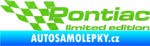 Samolepka Pontiac limited edition levá 3D karbon zelený kawasaki