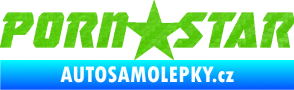 Samolepka Porn star  3D karbon zelený kawasaki