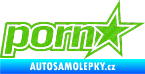 Samolepka Porn 3D karbon zelený kawasaki