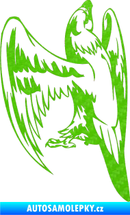 Samolepka Predators 018 levá 3D karbon zelený kawasaki