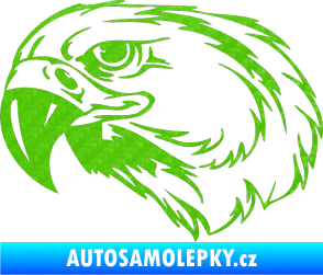 Samolepka Predators 031 levá 3D karbon zelený kawasaki
